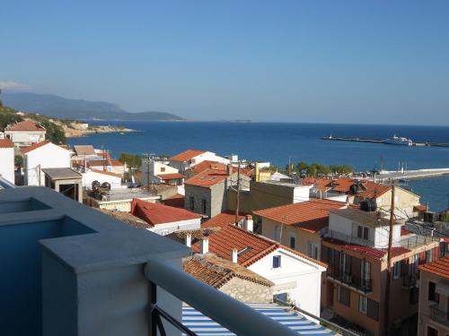 陽台/露台, Zorbas Hotel in 畢達哥雷奧
