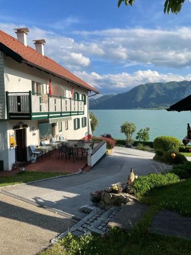 balkon/terras, Pension Semler in Innerschwand am Mondsee