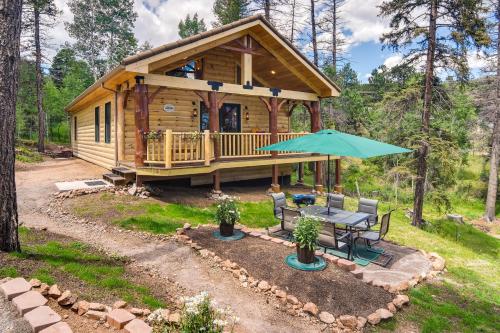 Conifer Log Cabin Rental with Private Hot Tub and Pond in Conifer, USA