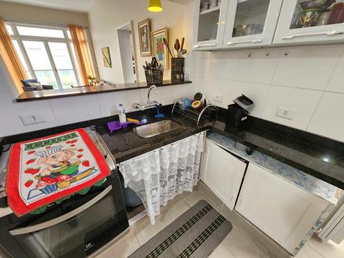 Kitchen, Pitangueiras 2 quartos vista mar , Ar Cond , Ed Aquarela near Shopping La Plage