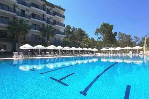 New apartment with pool near the sea