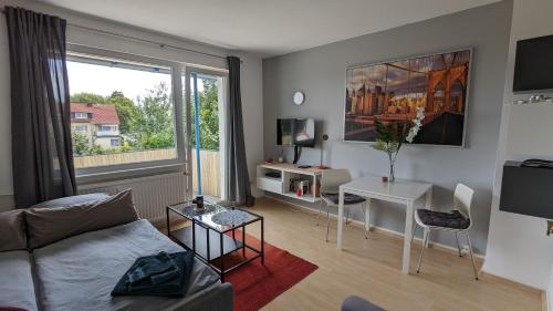 共用Lounge/電視區, 巴特菲柏公寓 (Ferienwohnung Bad Vilbel) in 巴特維柏