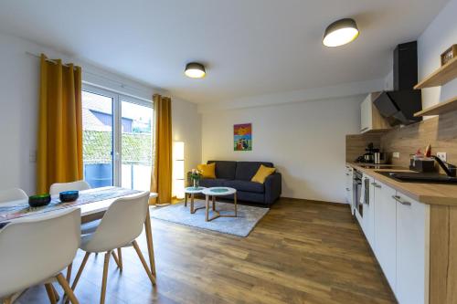 廚房, Ferienwohnungen Rhönhimmel (Ferienwohnungen Rhonhimmel) in 格爾斯費爾德/羅恩