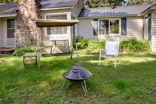 Lakefront Minnesota Escape with Fire Pit and Boat Dock