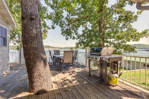 Contemporary Lakeside Haven with Dock and Hot Tub