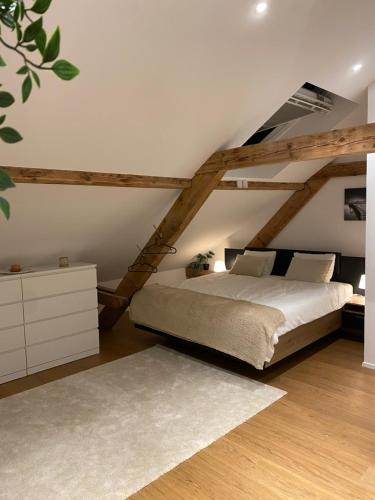 Eine schöne Wohnung an der Birs in Basel, Schweiz