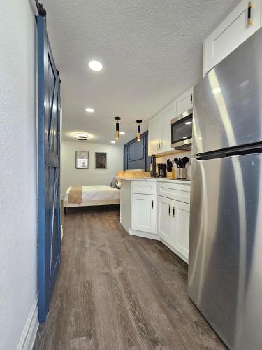 Kitchen, The Hideaway DT Orlando Tiny Home w Free Parking near The Strand