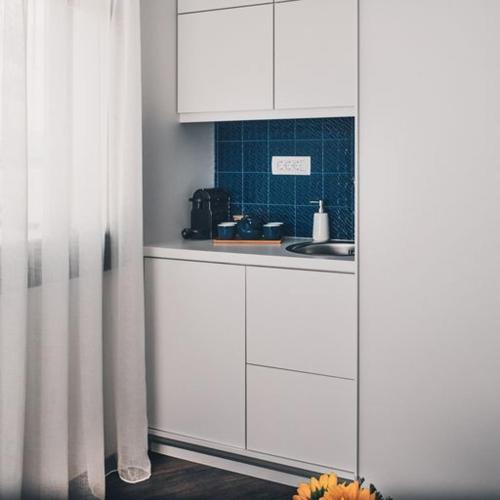 Kitchen, BLUE LUXURY SUITES in Preveza