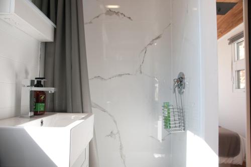 ห้องน้ำ, Chalets Didoche in ฮาฟเร-เซนต์-เพียร์ (ควิเบก)