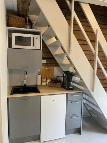 Suloinen luhtirakennus Randla in Rauma City Center