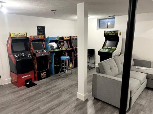 Brand New Remodel! Arcade FUN in the basement