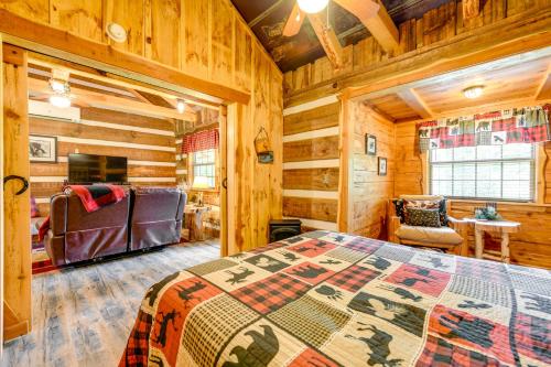 Peaceful Creekside Hideout Cabin with Hot Tub! - image 14