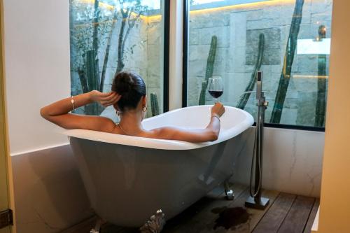 Bathroom, Cabaña la villa by Hotel Boutique Valle de Guadalupe in Guadaloupe