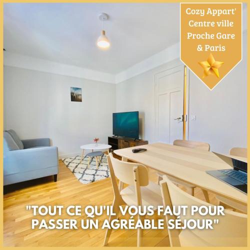 Cozy Appart'3 - Centre ville & Proche Gare - Cozy Houses - Location saisonnière - Massy