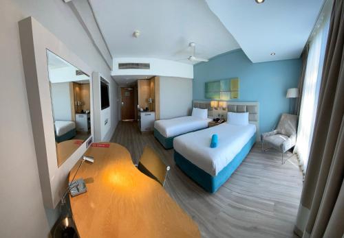 2 twin beds