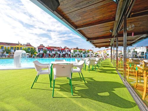 Restaurant, Bungalows Vistaflor in Gran Canaria