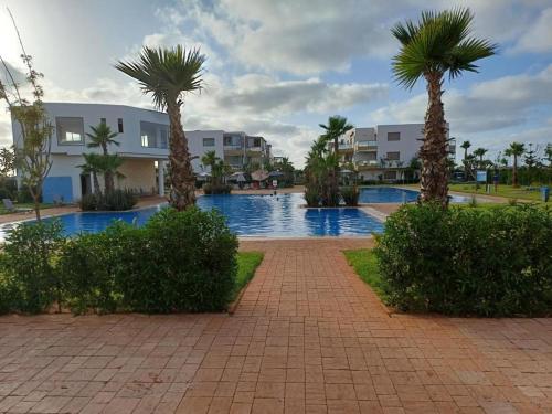 A sidi rahal résidence blue beach Superbe appartement face à la mer avec piscines