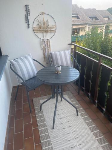 Erkély/terasz, Ferienwohnung Stryckliebe in Stryck