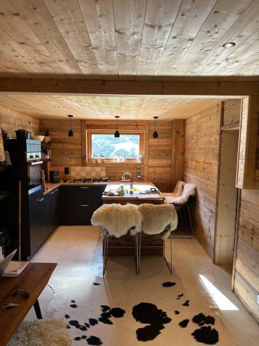 Kitchen, Chalet Flobelle in Entremont