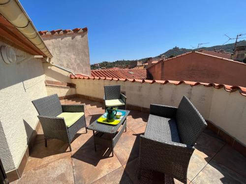 6LAM16 Maison typique avec toit-terrasse - Location saisonnière - Collioure