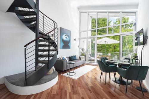 Blueberry Living - Design Loft nahe München - Dachterrasse - S-Bahn - Apartment - Gauting