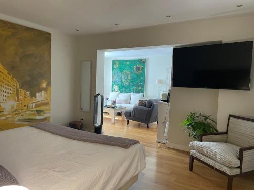 Espléndido dormitorio en Suite chambre d'hôte El Molar
