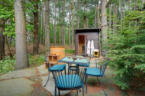 Magical Metamora Cottage with Fire Pit, Pond, Deck!