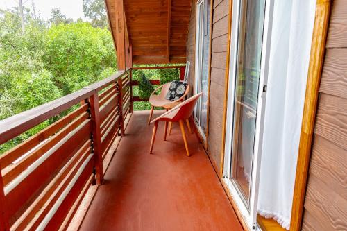 Balcony/terrace, Departamentos Aquario Papudo in Zapallar