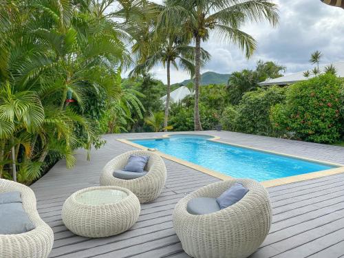 Ty Free Dom - Maison climatisée avec piscine chauffée - Location saisonnière - Le Diamant