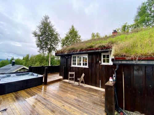 Three bedroom holiday house with jacuzzi in Bjorli , pets allowed in 比約利
