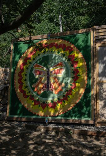 The house in the village The house in the village