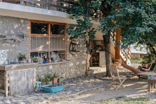 The house in the village Tirana