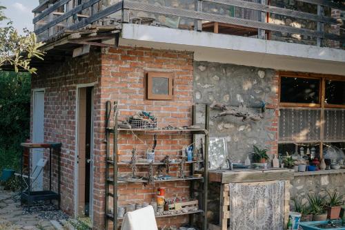 The house in the village The house in the village