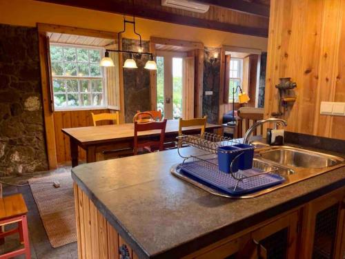 ห้องครัว, Casa da Terra Alta in ซานโต อมาโร