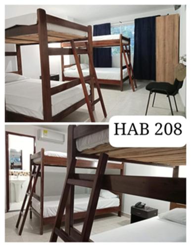 2 bunk beds