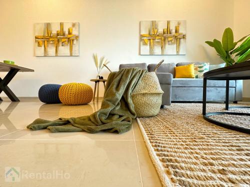 Luxury Stop w/ BoHo Design & Sea View in Marina, Dubaj (fotografie 3)