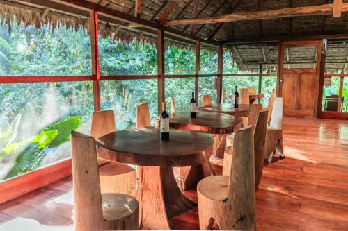 陽台/露台, Ecolucerna Lodge Tambopata in 馬爾多納多港