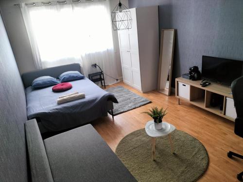 Chambre spacieuse-TV-métro Clémenceau-dans Appart en Colocation - Pension de famille - Rennes