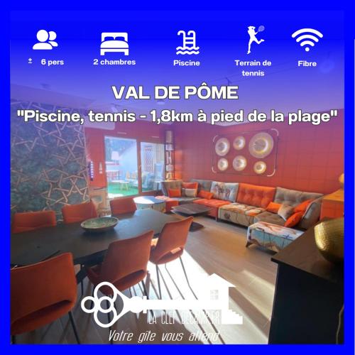 Val de Pôme 6pers Piscine Tennis à Biot - Apartment