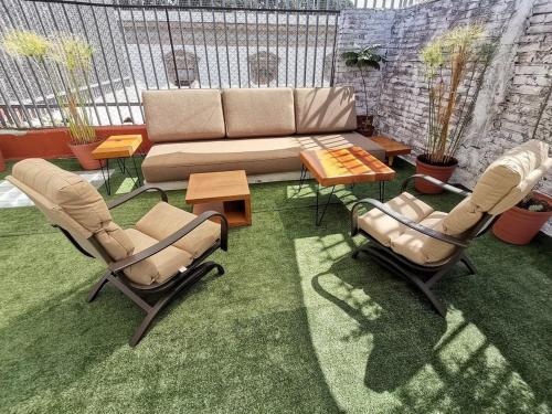 오악사카 Residencial Oaxaca Centro 4성급 게스트하우스 레스토랑