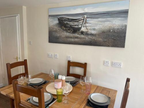 廚房, Honeycomb Cottage in 紐堡