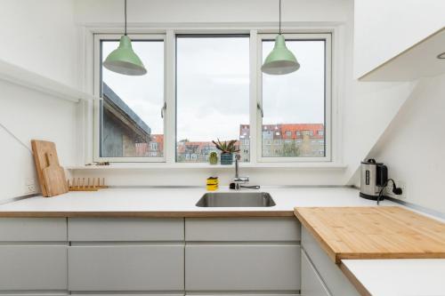 Kitchen, Come Stay in Penthouse With Room For 2-People near Læge Philipp Harbig