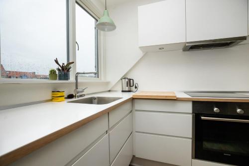 Kitchen, Come Stay in Penthouse With Room For 2-People near Læge Philipp Harbig