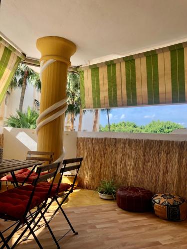 Balcony/terrace, Single room in shared Appartamment with share bathroom Malaga Sol in Carretera de Cadiz