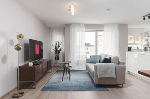 DELUXE APARTMENT 2 Schlafzimmer - kostenlos Parken - Messe Flughafen - Balkon - Netflix