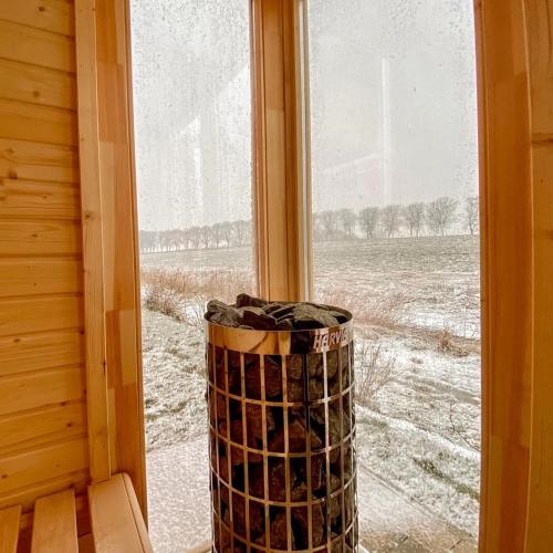 sauna, Ostseehaus Boje in Krummin