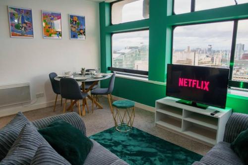 Manchester City Centre Apartment, Skyline View, Manchester