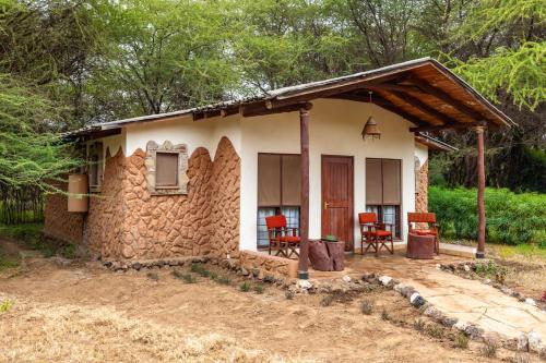 A szálláshely kívülről, Sentrim Amboseli Lodge in Amboseli Nemzeti Park