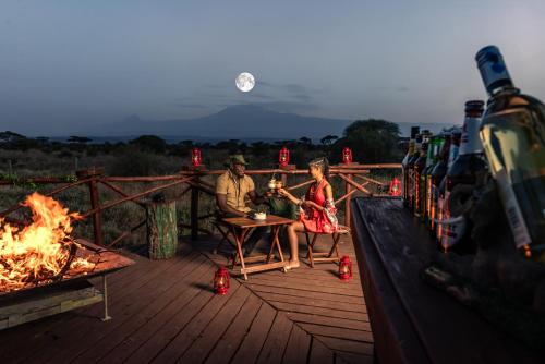 Kilátás, Sentrim Amboseli Lodge in Amboseli Nemzeti Park