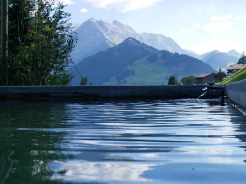 泳池, Chalet Sonnenheim, Wohnung mit Panoramafenster in 阿德爾博登